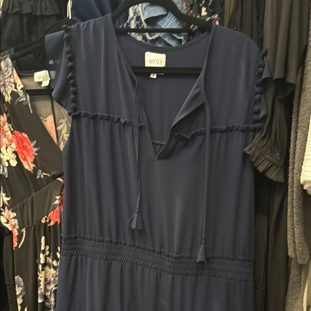 Navy Blue Mimi  Dress MISA size M